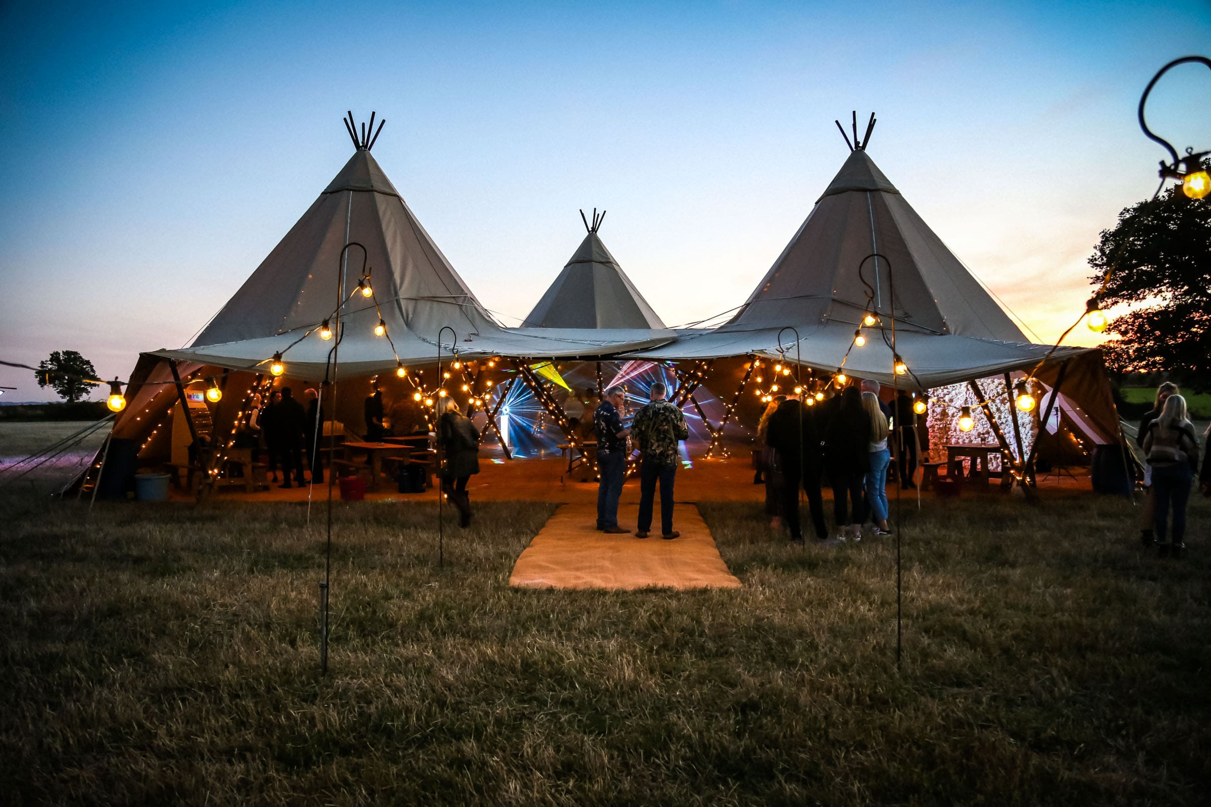 Three Giant Tipis & Chillout Package